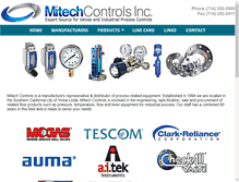 Tablet Screenshot of mitechcontrols.com